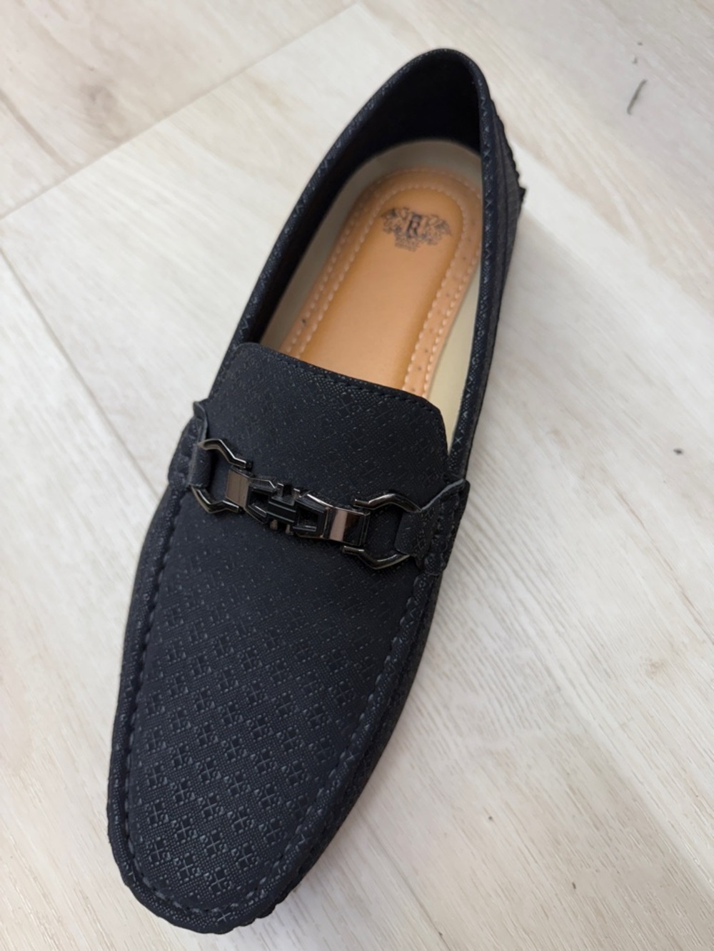 Leather Slip-On Loafer with Metal Bit